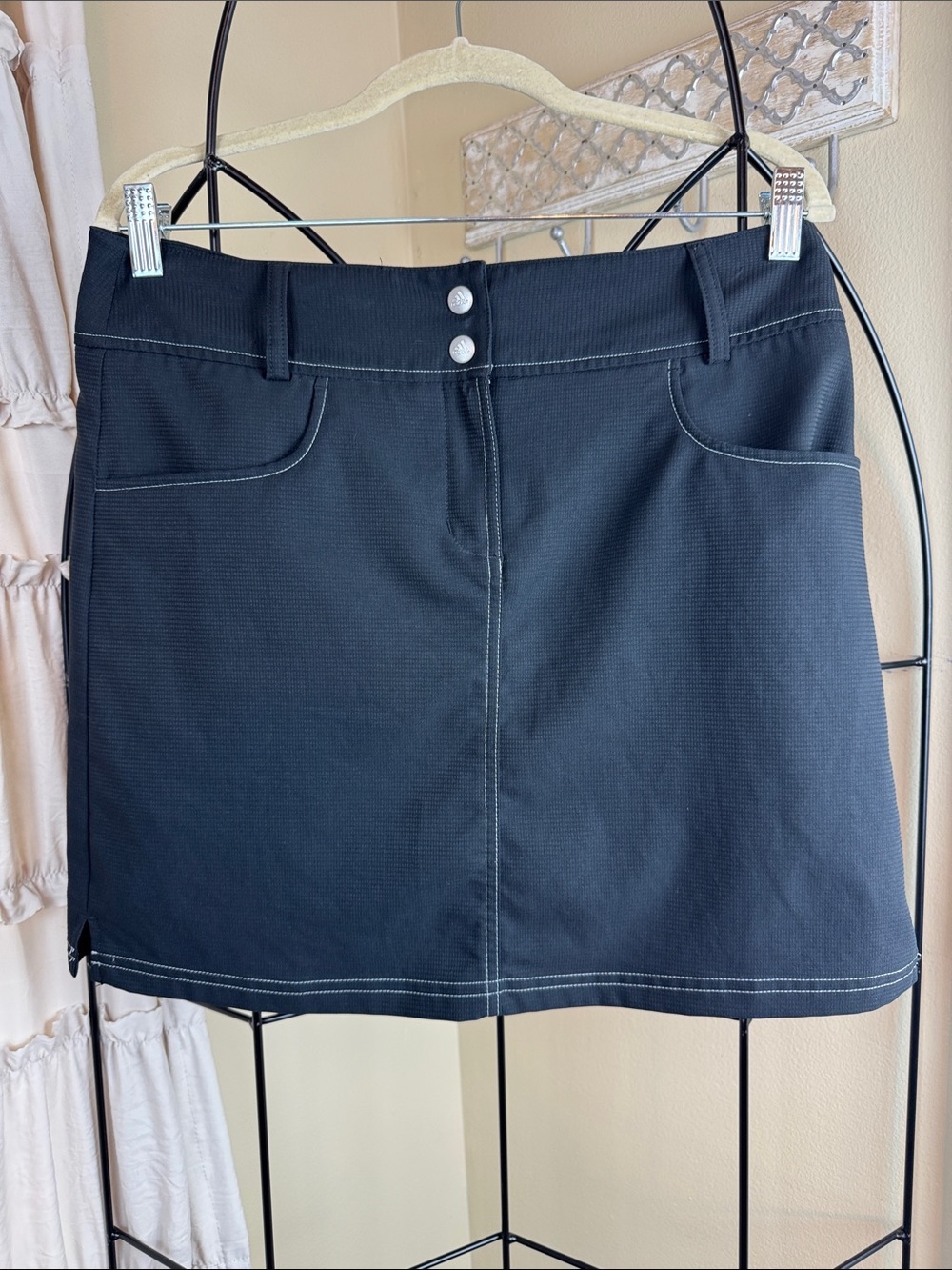 Adidas Black Climacool Athletic Skort Mini Skirt Women's Size 6